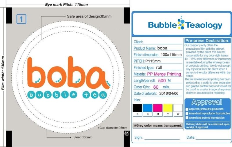 custom logo sealer film