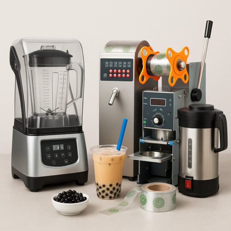 startup bubble tea shop equipment list