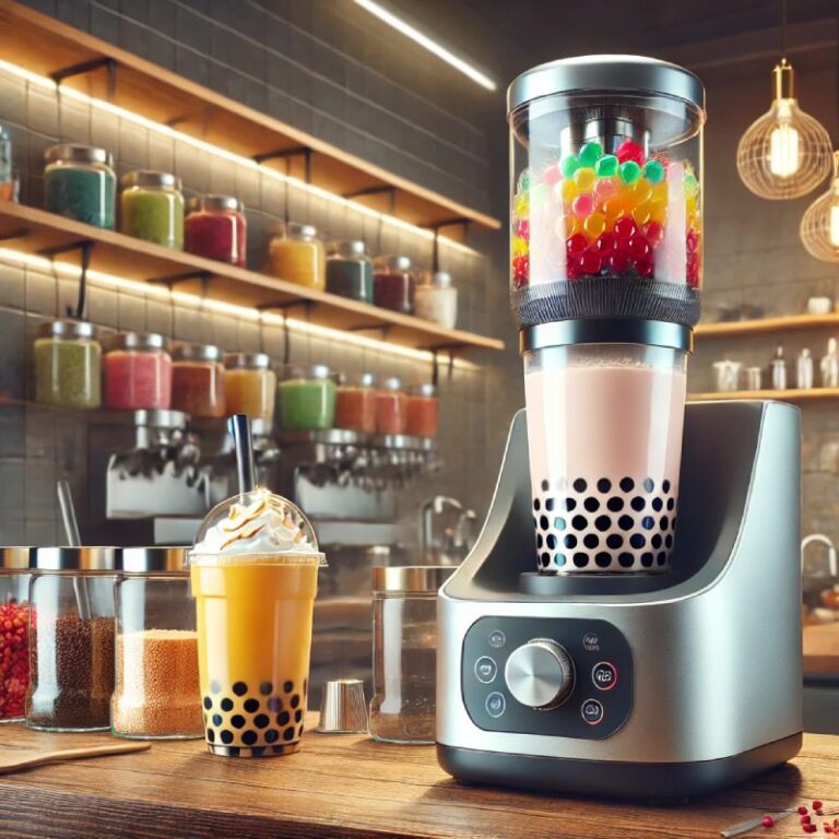 What machines are used to make bubble tea